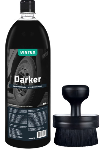 Pneu Pretinho Darker Vintex Preteador Borracha Pincel Kers