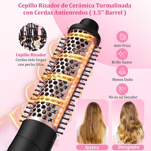 Innovador Cepillo Para Ondas D Mujer 4 En 1 Material Premium