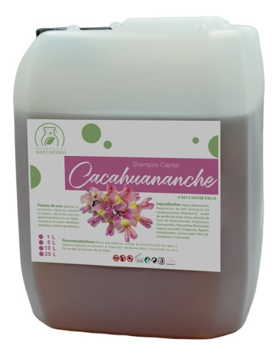  Shampoo De Cacahuananche Cabello Graso (5 Litros)