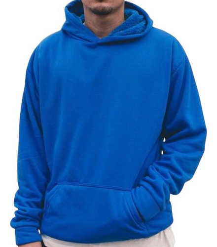 Buzo Canguro Hombre Hoodie Liso Premium Oversize 