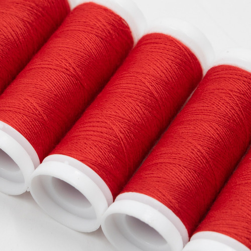 Hilo De Coser Corona Cucito Doméstico- Poliester 90m X 10u 112 Rojo