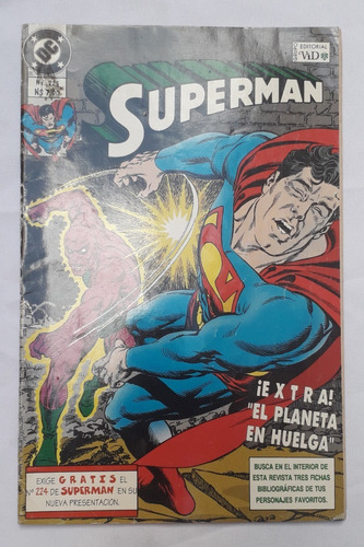 Historieta Comic * Superman * Nº 225 Editorial Vid Antigua (Usado)