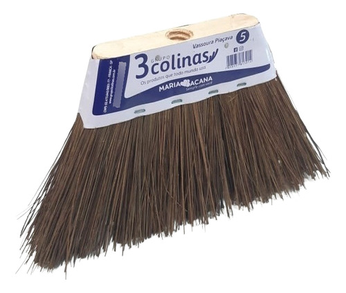 Vassoura Piaçava 3 Colinas Nº5 - Caixa C/ 12 Un - Sem Cabo