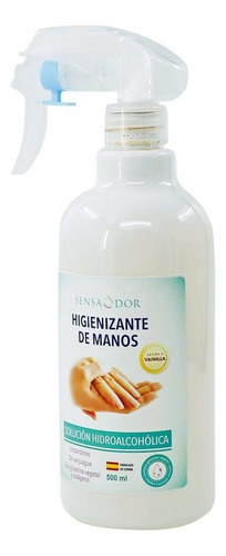 Alcohol líquido Sensaodor Higienizante de manos en botella fragancia a vainilla 500 ml 500 g
