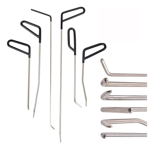 Kit Varillas Sacabollo 10 Pc Ballena Redonda Y Plana S.