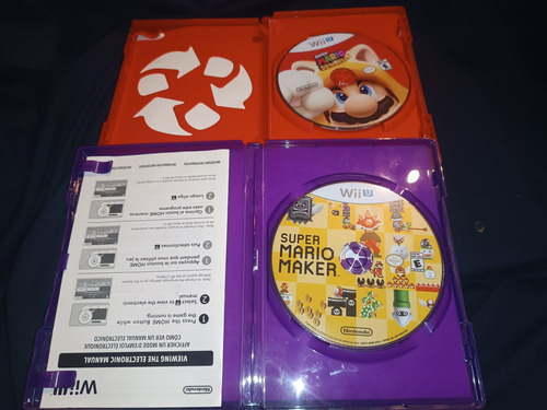 2 Juegos De Wii U Super Mario 3d World Y Super Mario Maker (Usado)