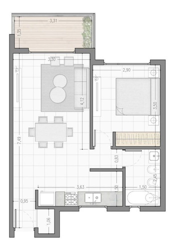 Imagen 5 de 6 de Departamento En Venta En San Miguel