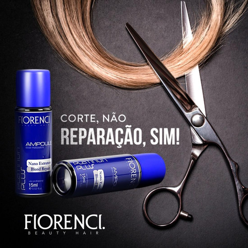 Imagem 2 de 3 de Kit Ampolas Tratamento Cabelos Loiros Mechas Matização 15ml