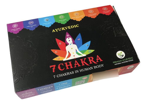 Incienso 7 Chakras Premium Porta Incienso Ayurvedico 105 G