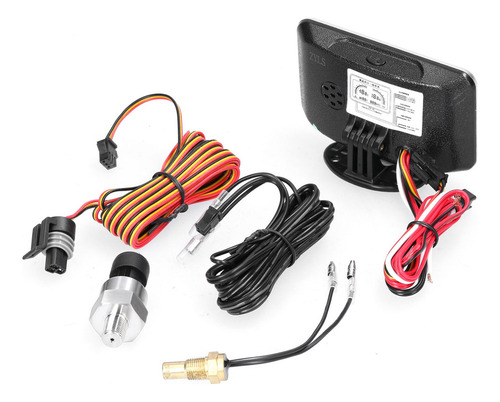 Medidor Digital 4-en-1 Lcd Para Coche: Presión Aceite, Volta