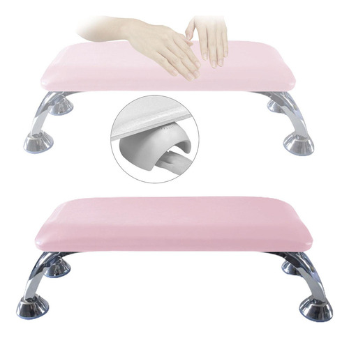Soporte Manos Profesional Para Manicura, Color Rosa Y