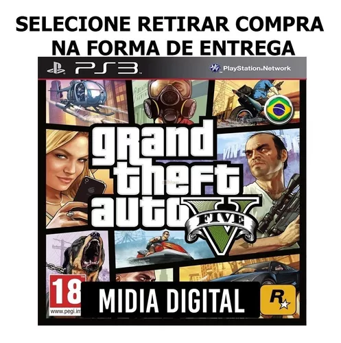 Gta 5 Grand Theft Auto V Portugues - Jogos Ps3 Psn