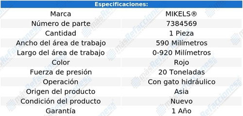 Prensa Hidráulica 20 Toneladas Mikel´s