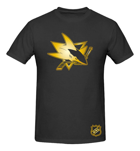 Playera Mod Nhl San Jose Sharks Gold & Silver