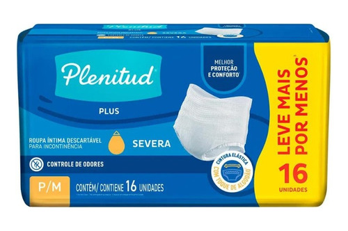 Fralda Geriátrica Plenitud Protect Plus P/m Com 16un