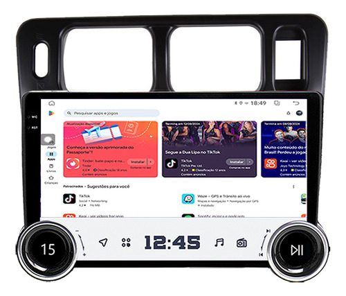 Kit Multimidia Tr4 02/14 10p Knob Android Auto Carplay 64gb