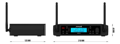 Micrófono Inalámbrico De Lavalier Audibax Awm 202 Doble
