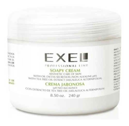 Crema Jabonosa Exel Pieles Acne Tea Tree Oil 240gr 