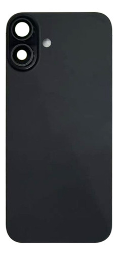 Tapa Trasera Completa Glass Compatible Con Iphone 16 Negro Iphone 16