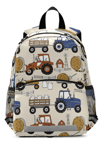 Glaphy Tractors Cars Mochila Para Niños, Niños Y Niñas, Moch