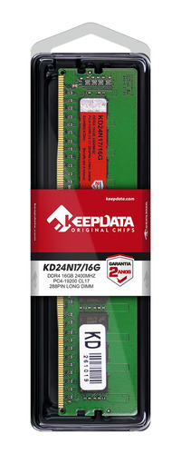 Memória Ram Desktop Ddr4 16gb 2400mhz Keepdata Kd24n17/16g
