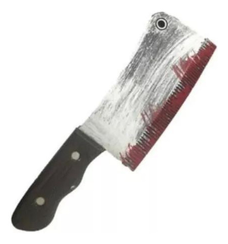 Cuchillo Carnicero Con Sangre Broma Falso Halloween