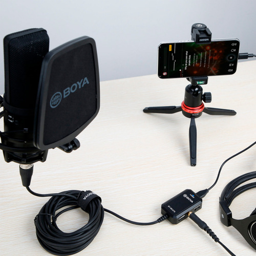 Boya By-bca70 Adaptador De Audio Con Phantom Power Xlr A