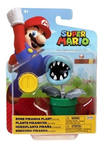 Planta Piraña Super Nintendo 4 Pulgadas Figuras Articulada