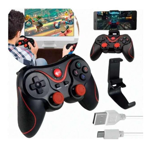 Control Mando Bluetooth Android Pc Con Soporte