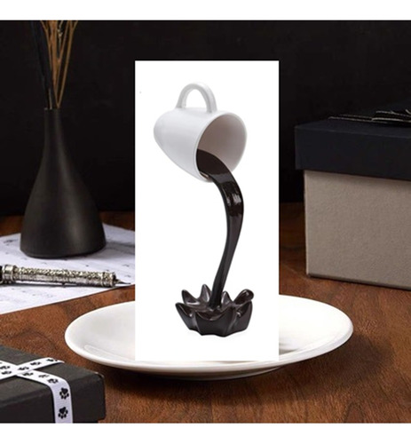 Spilling Coffee Cup Sculpture Magic Pouring Unique Ki