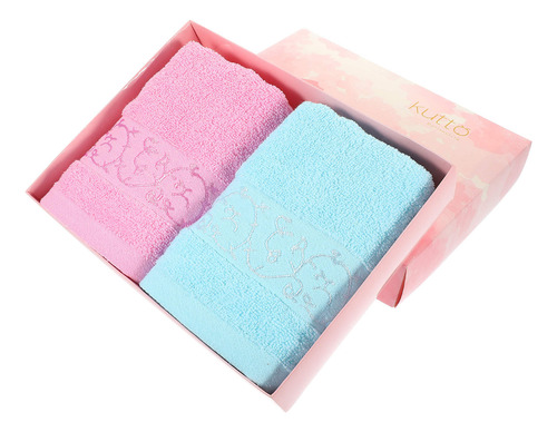 Toallas De Baño De Algodón, Caja De Regalo De Lujo