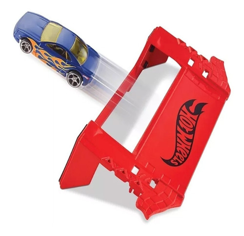 Hot Wheels Lanzador Pista Obstaculo Autito Maestro Del Drift