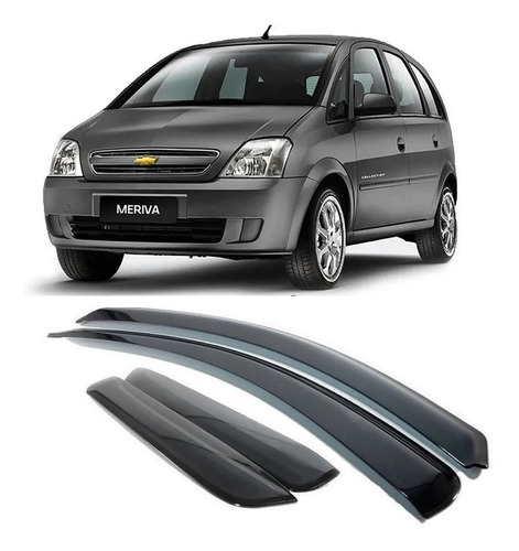 Calha Defletor Chuva Fume Chevrolet Meriva 2003 A 2011 2012