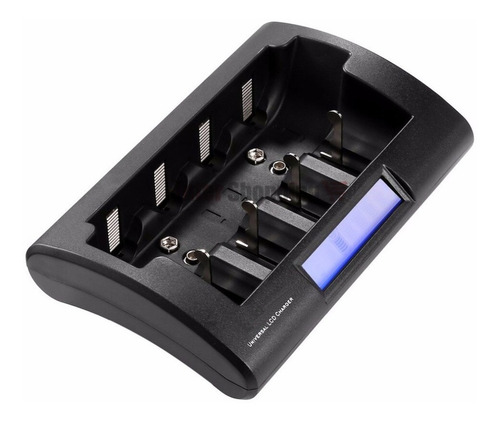 Imagen 2 de 7 de Cargador Pilas D C Aa Aaa 9v Lcd Inteligente Sf-93