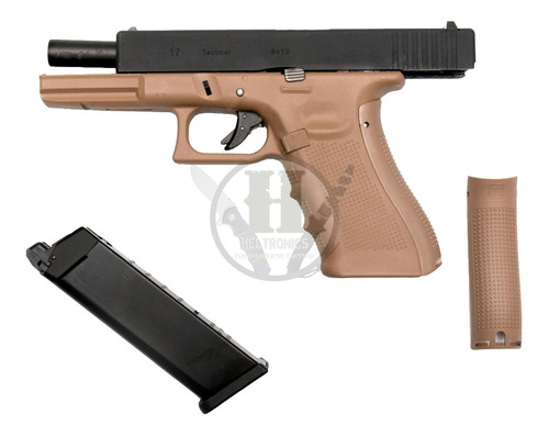 Pistola Airsoft Glock 17 Gen4 Desert We Green Gas 6mm Taiwan