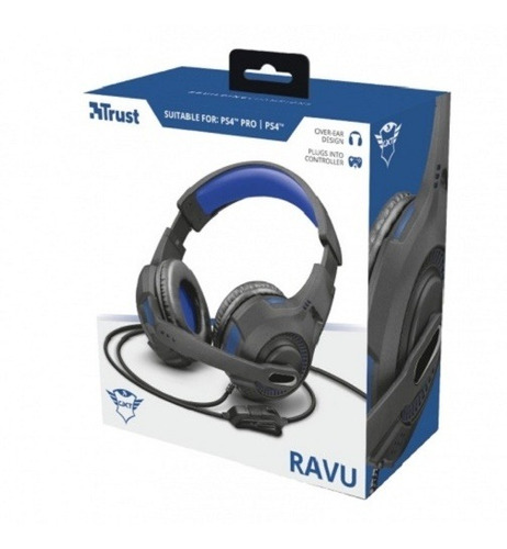 Audifonos Trust Gxt 307b Ravu Gaming Microfono 3.5mm Negro