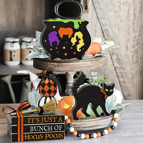 5pcs Halloween Letreros De Madera Hocus Pocus, Bhc5x