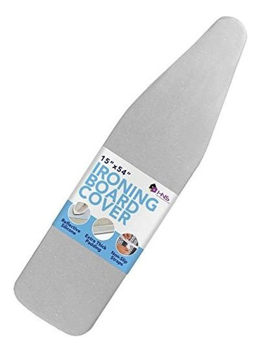 Funda Tabla De Planchar Acolchada - 15 X 54puLG - Gris -