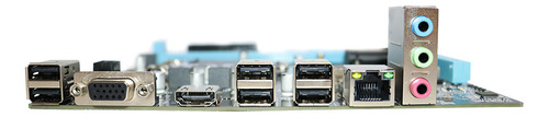 Placa madre Yon H61g578 H61 Intel Lga 1155 Ddr3 Matx Glan Hdmi, color negro