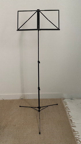 Estante De Cifra Partitura Ask Em Aço Com Bag Preto (Usado)