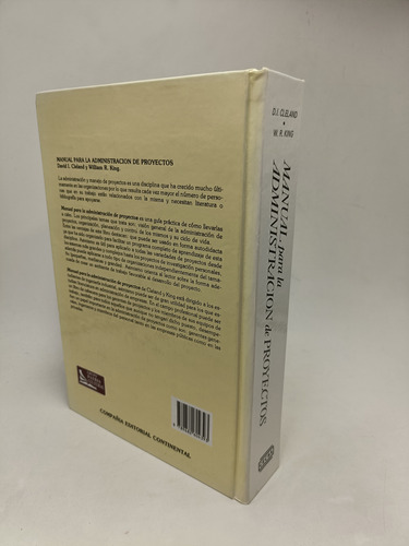 Libro Manual Para La Administración De Proyectos Cleland (Usado)