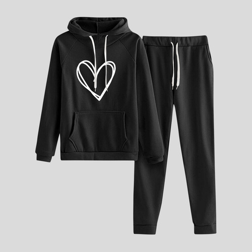 Sudadera De Manga Larga Para Mujer, Conjunto De Pantalones L
