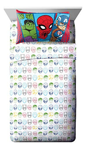 Juego De Cama Infantil Marvel Super Hero Adventures 4 Piezas