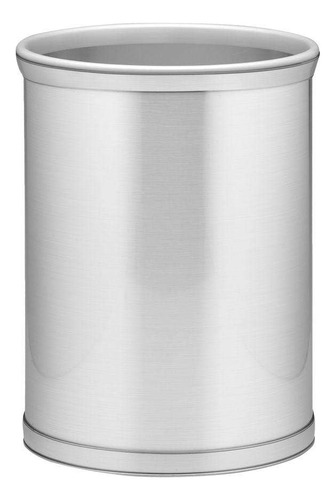 Kraftware Cepillado Con Canasta De Residuos Cromados Gray En