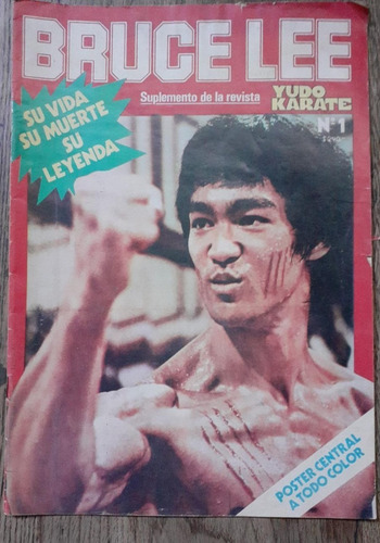 Bruce Lee Número.1- Yudo -karate Con Poster,1977 Revista (Usado)