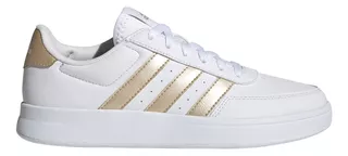 Tenis adidas Breaknet 2.0 Blanco Con Dorado Para Dama