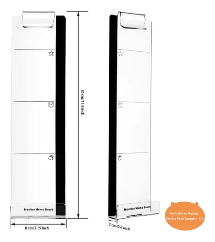 Zufecy 2pcs Monitor Memo Board, Accesorios De Escritorio...