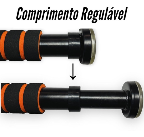 Barra Para Porta Ajustável Odin Fit Pegada Macia Foam