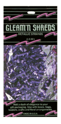 Beistle 50601-pl Gleam 'n Shreds Metallic Strands, Purple