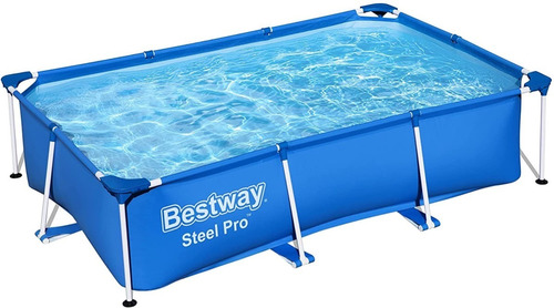 Piscina Estructural Rectangular Bestway  De 2300 L Con Bomba